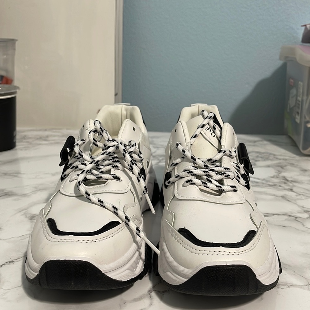 White and Black shoes bought from YesStyle. Manmo Fashion